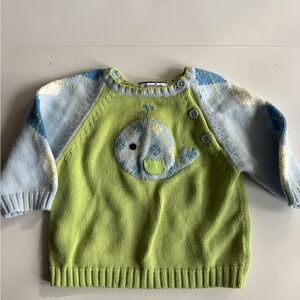 Vintage Hartstrings Knit Sweater with Whale 12mo